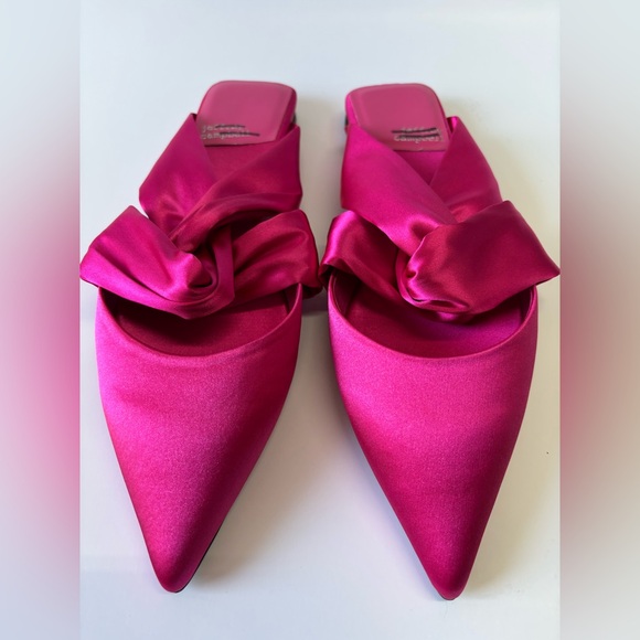 Jeffrey Campbell tied down satin flats - Picture 5 of 6